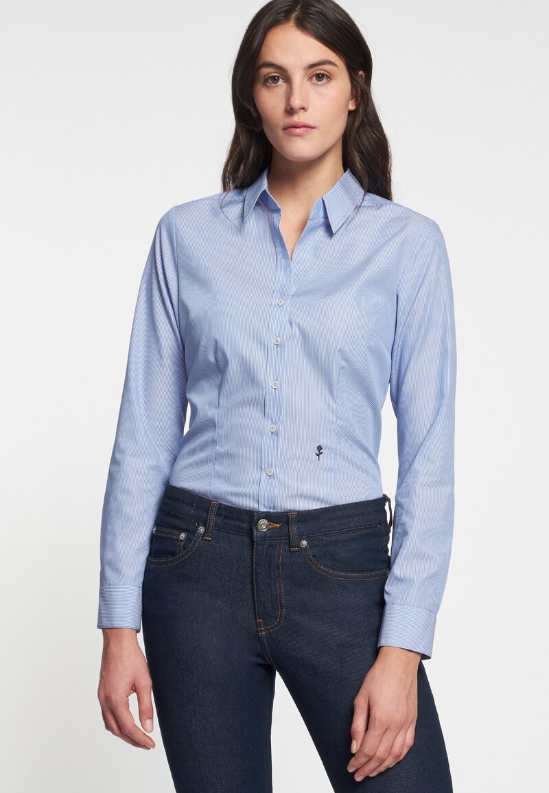 Seidensticker Blouse Schwarze Rose In Light Blue About You