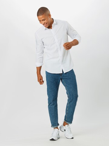 Only & Sons Slim Fit Skjorte 'Sane' i hvid