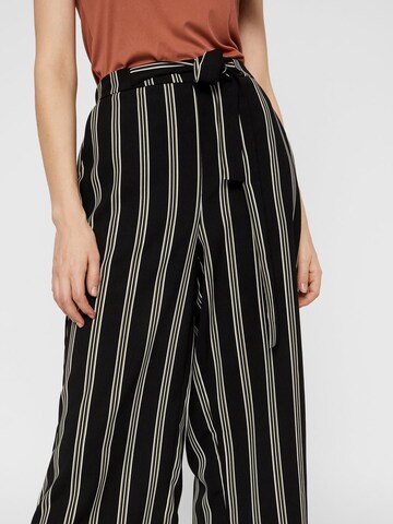 PIECES Wide leg Broek 'Ellie' in Zwart