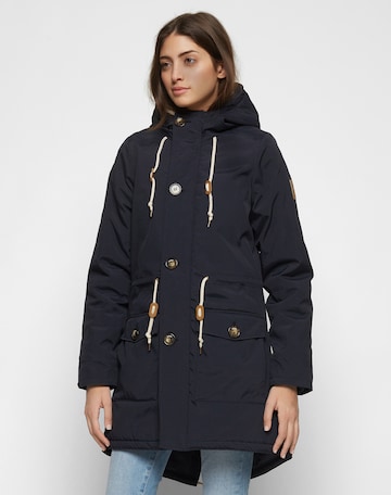 Derbe Winterparka 'Festland Friese' in Blauw: voorkant