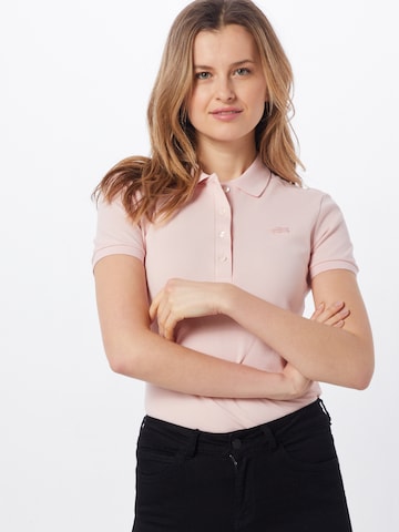 LACOSTE Tričko 'Chemise' – pink: přední strana