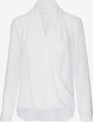 SEIDENSTICKER Bluse 'Schwarze Rose' i hvid: forside