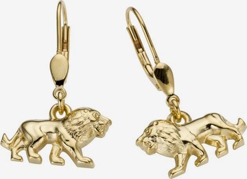 FIRETTI Earrings 'Löwen' in Gold: front