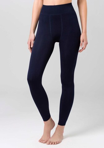 SYMPATICO Skinny Thermoleggings in Blau: Vorderseite