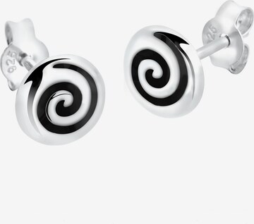ELLI Earrings 'Spirale' in Silver: front