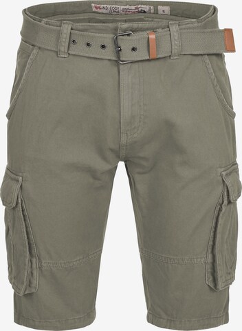 INDICODE JEANS Regular Cargo Pants 'Monroe Cargo ZA' in Grey: front