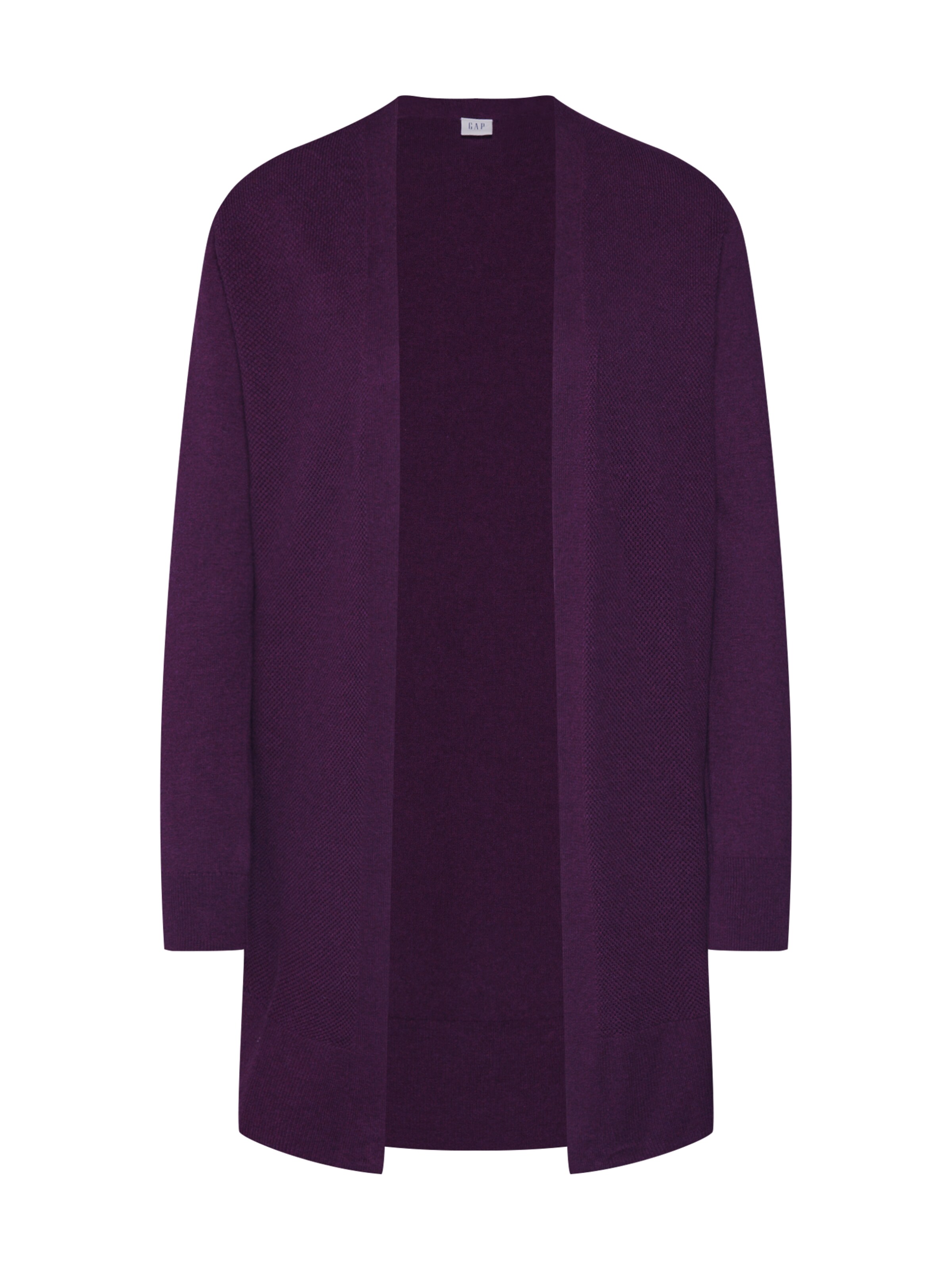 GAP - Gebreid vest 'V-OC BELLA OPEN THIRD' in de kleur Pruim