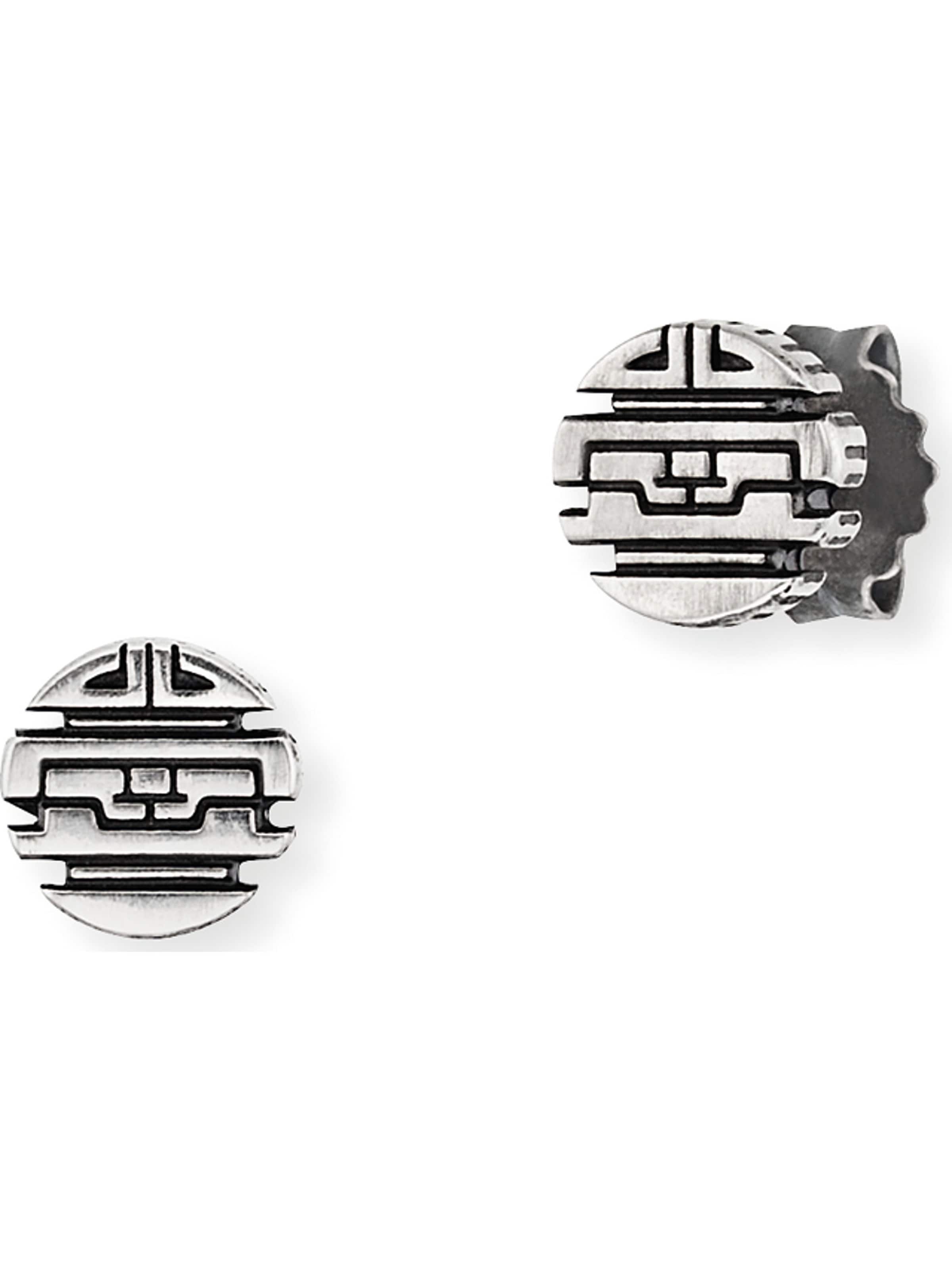 caï Ohrring in Silber: Vorderseite