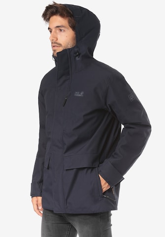 JACK WOLFSKIN Outdoorjas 'West Coast' in Blauw