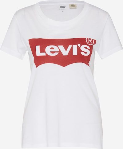 LEVI'S ® Majica 'The Perfect Tee' | rdeča / off-bela barva, Prikaz izdelka