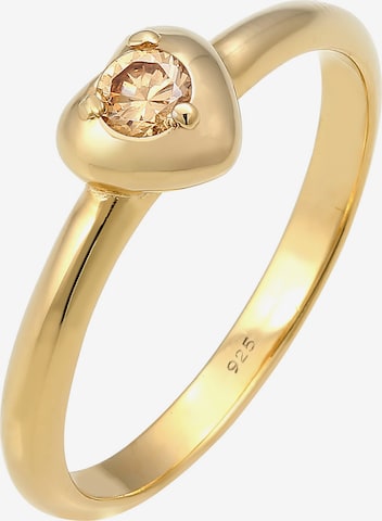 ELLI Ring Herz Basic in Gold: predná strana