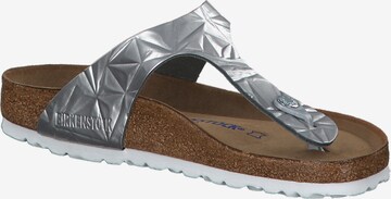 BIRKENSTOCK Teenslipper in Zilver