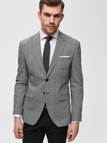 Cravate SELECTED HOMME en gris : devant