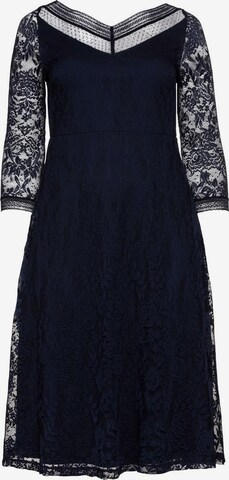 Robe de cocktail SHEEGO en bleu : devant