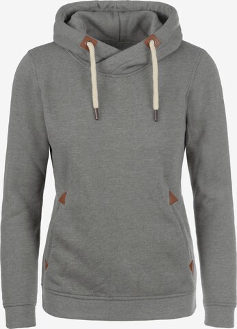 DESIRES Sweatshirt 'Vicky Hood' in Grey: front