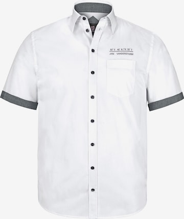 Jan Vanderstorm Comfort fit Button Up Shirt 'Evin' in Grey: front
