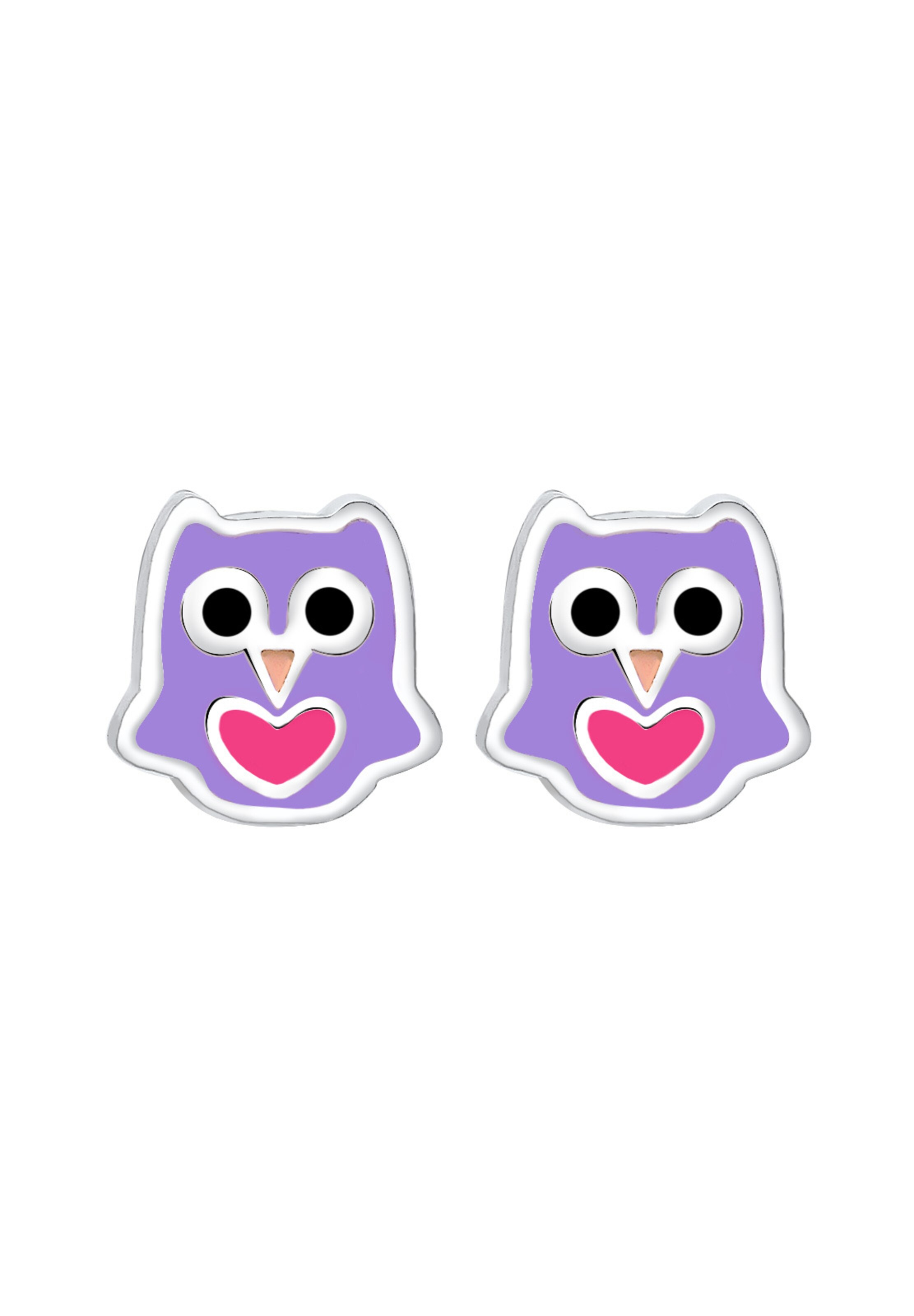 ELLI Jewelry 'Eule' in Purple