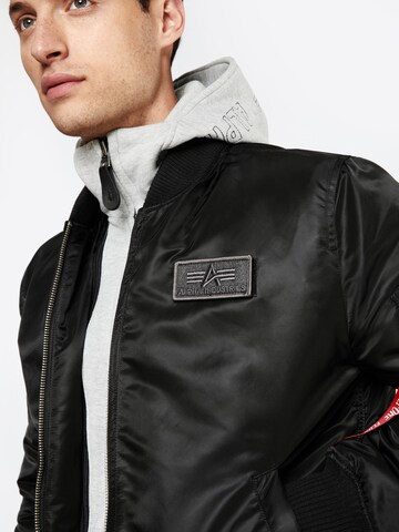ALPHA INDUSTRIES Between-season jacket 'MA-1 D-Tec' in Black