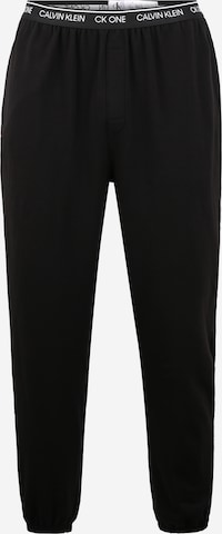 Calvin Klein Underwear - Tapered Pantalón de pijama en negro: frente