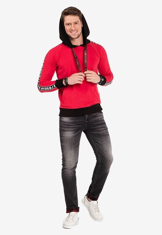 CIPO & BAXX Sweatshirt 'CL307' in Red: front