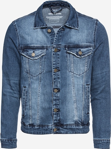 Only & Sons Tussenjas in Blauw: voorkant