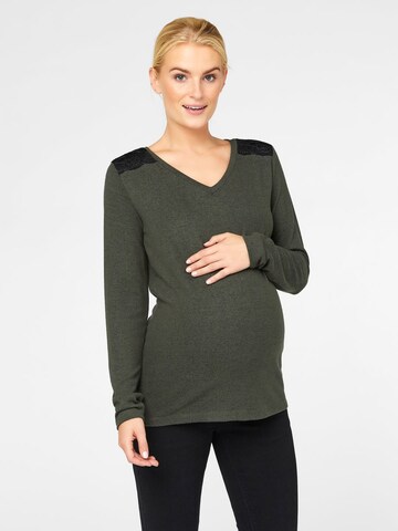 MAMALICIOUS Shirt 'Sianna' in Groen: voorkant