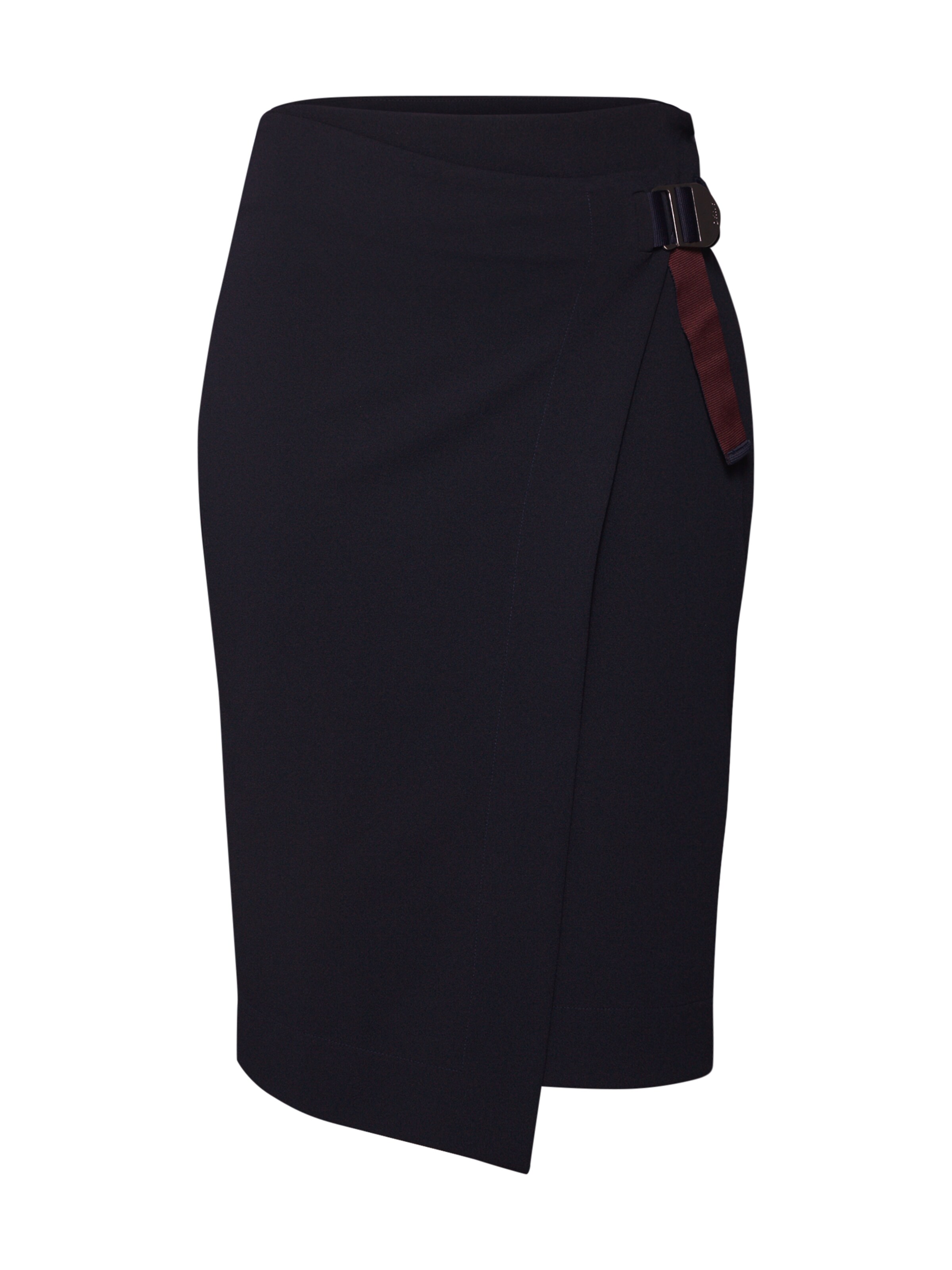 DKNY - Rok 'ASYM WRAP SKIRT W/ BUCKLE' in de kleur Navy