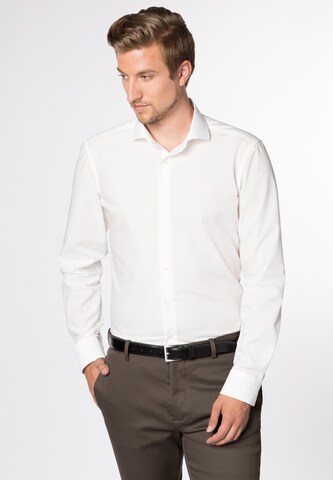 ETERNA Slim Fit Hemd in Beige: predná strana