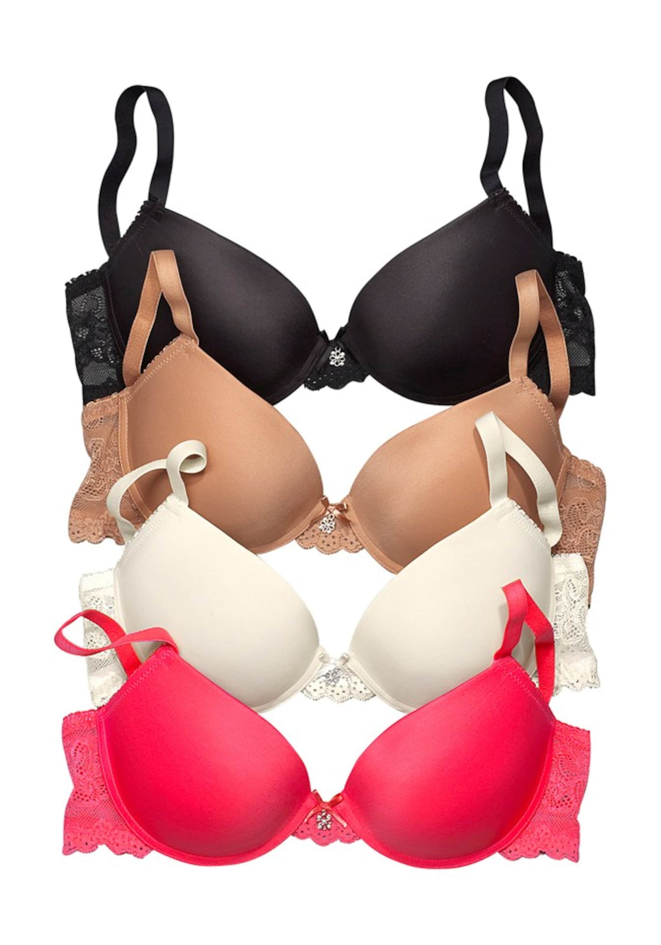 LASCANA Push-up Bra in Beige: front