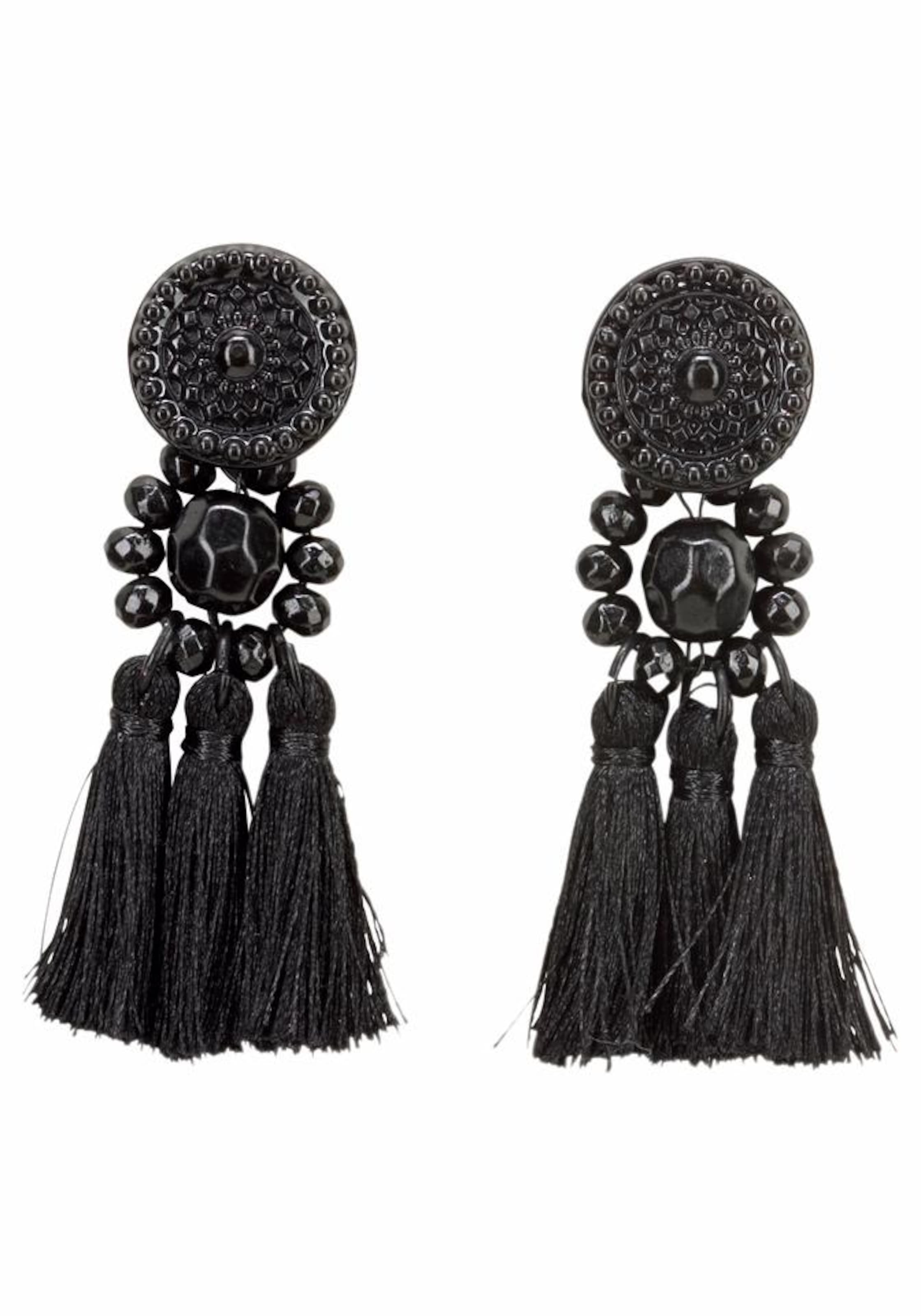 J. Jayz Ohrstecker in Schwarz: Vorderseite