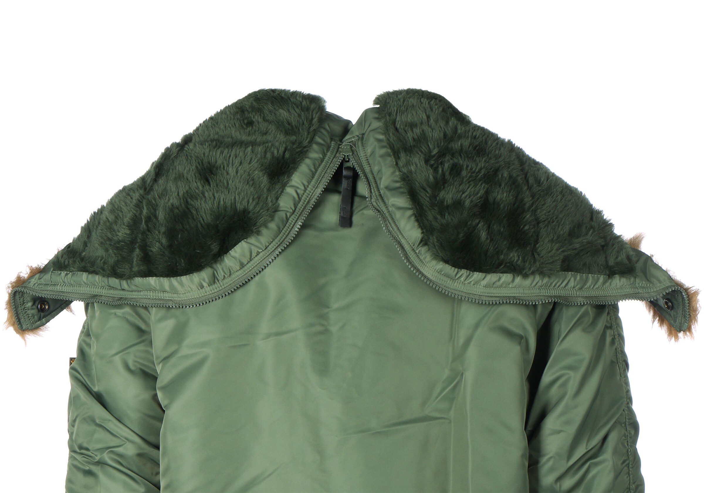 Veste d’hiver 'N2B' ALPHA INDUSTRIES en vert