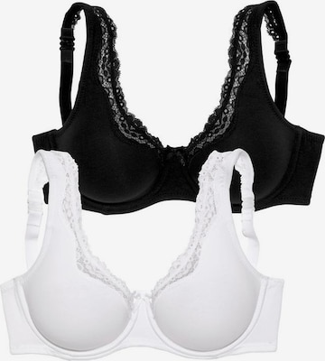 Invisible Soutien-gorge PETITE FLEUR en noir : devant