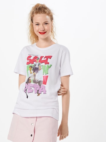 Merchcode Shirt 'Ladies Salt N Pepa' in White: front