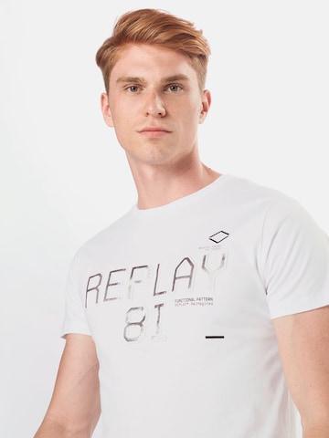 REPLAY Regular fit Majica | bela barva