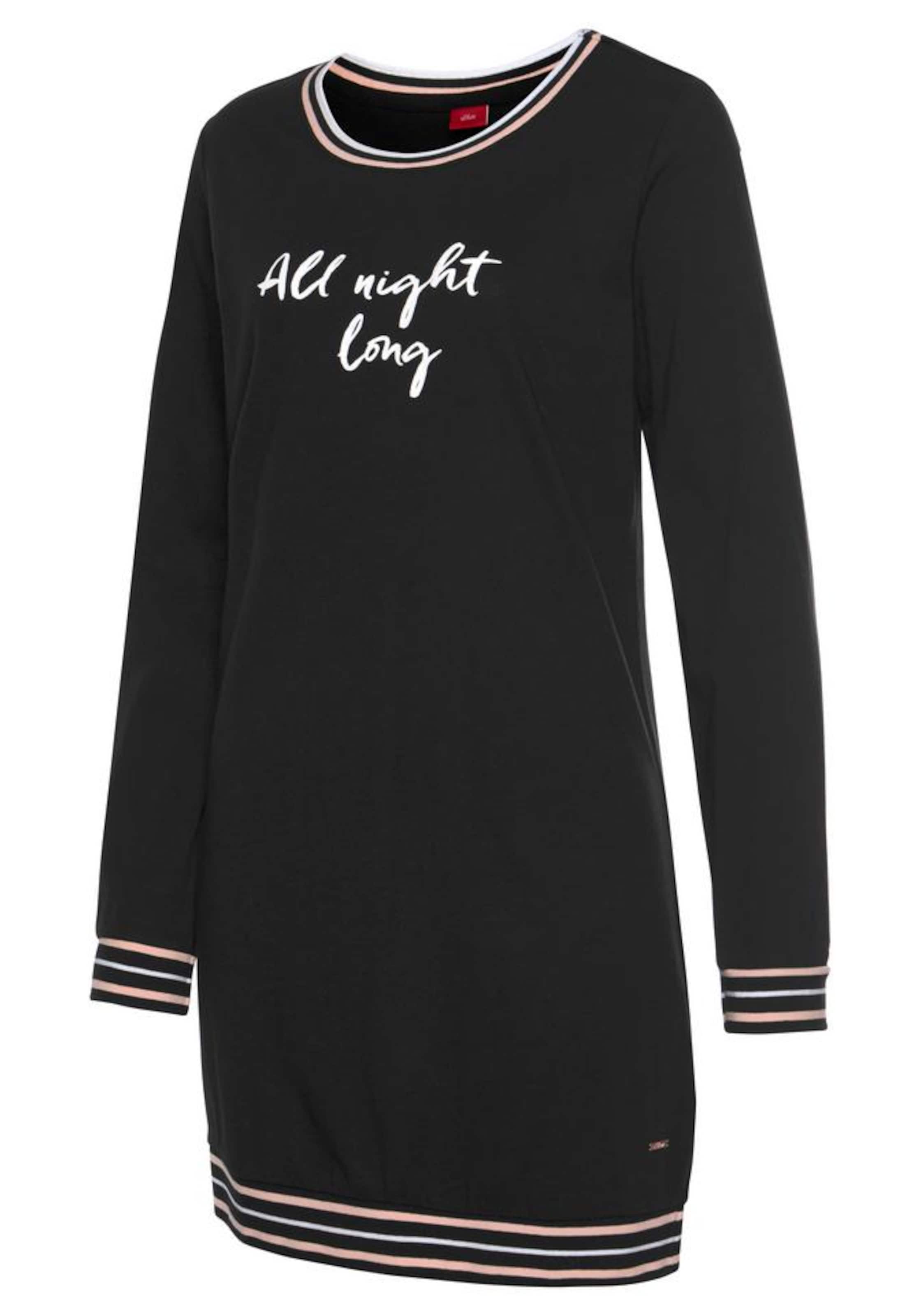 s.Oliver Noční košilka – černá