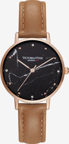 Orologio analogico di Victoria Hyde in marrone: frontale