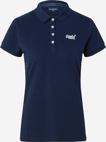 Superdry Poloshirt in Blau: predná strana