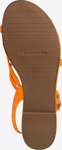 TAMARIS T-Bar Sandals in Orange