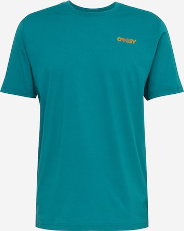 OAKLEY Regularny krój Koszulka funkcyjna 'IRIDIUM' w kolorze zielony: przód