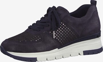 Tamaris Pure Relax Sneakers laag in Blauw: voorkant