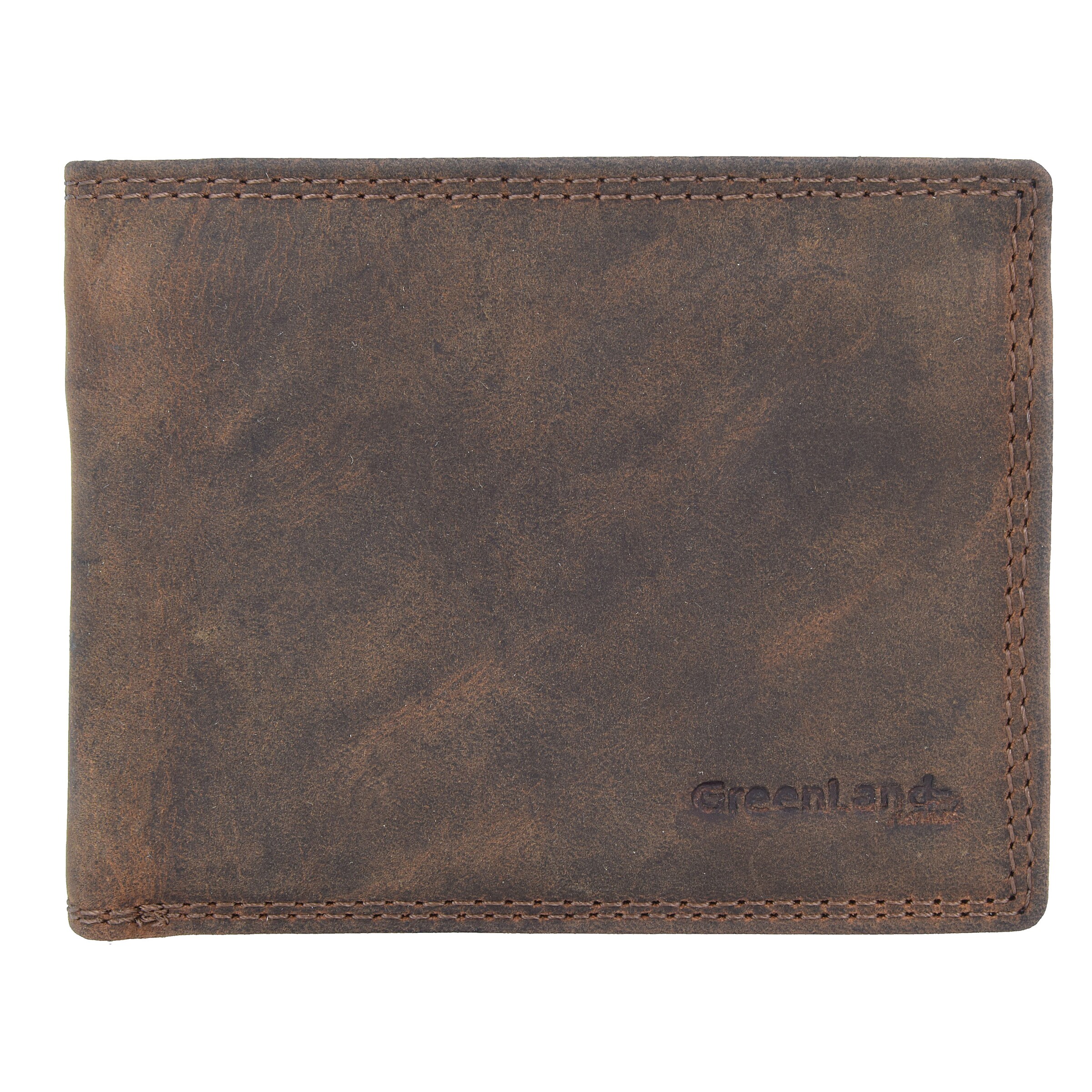 Portamonete 'Montenegro' di Greenland Nature in marrone: frontale