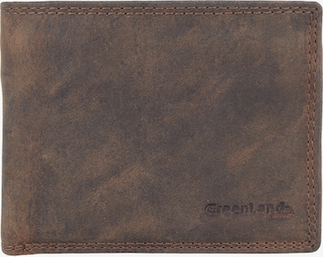 Greenland Nature Wallet 'Montenegro' in Brown: front