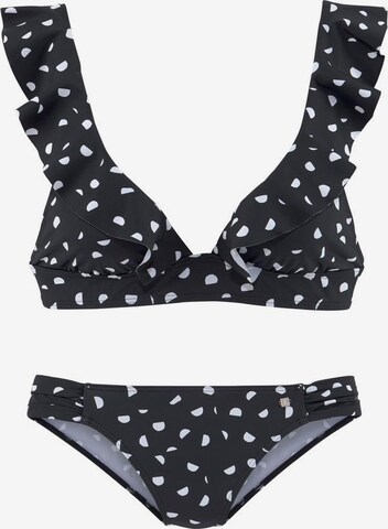 Triangolo Bikini di JETTE in nero: frontale