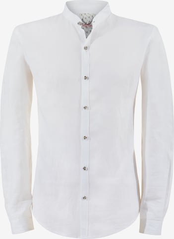 STOCKERPOINT Comfort fit Traditional button up shirt 'Vettel' in White: front