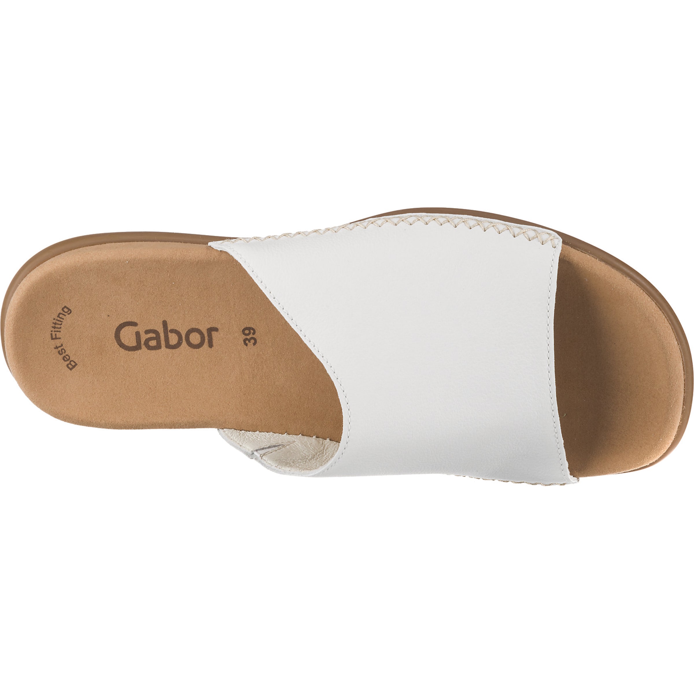 GABOR Šľapky - Biela