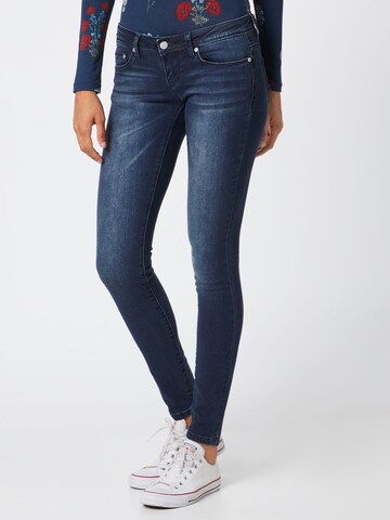 Skinny Jean 'Wonder Life' ONLY en bleu : devant