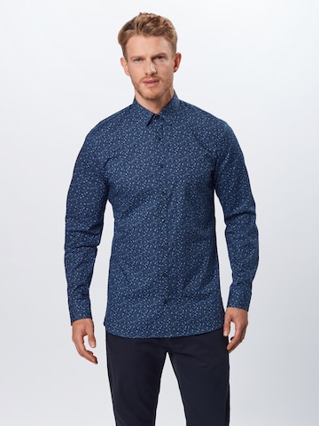 OLYMP Slim Fit Hemd in Blau