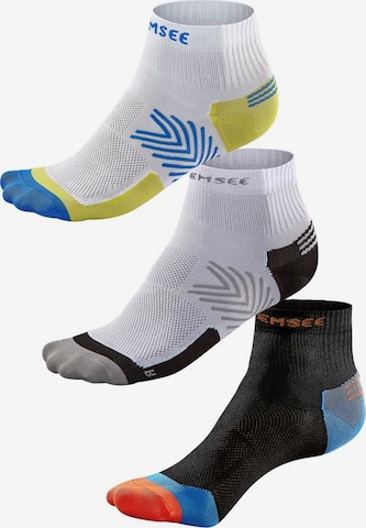 CHIEMSEE Athletic Socks in Black: front