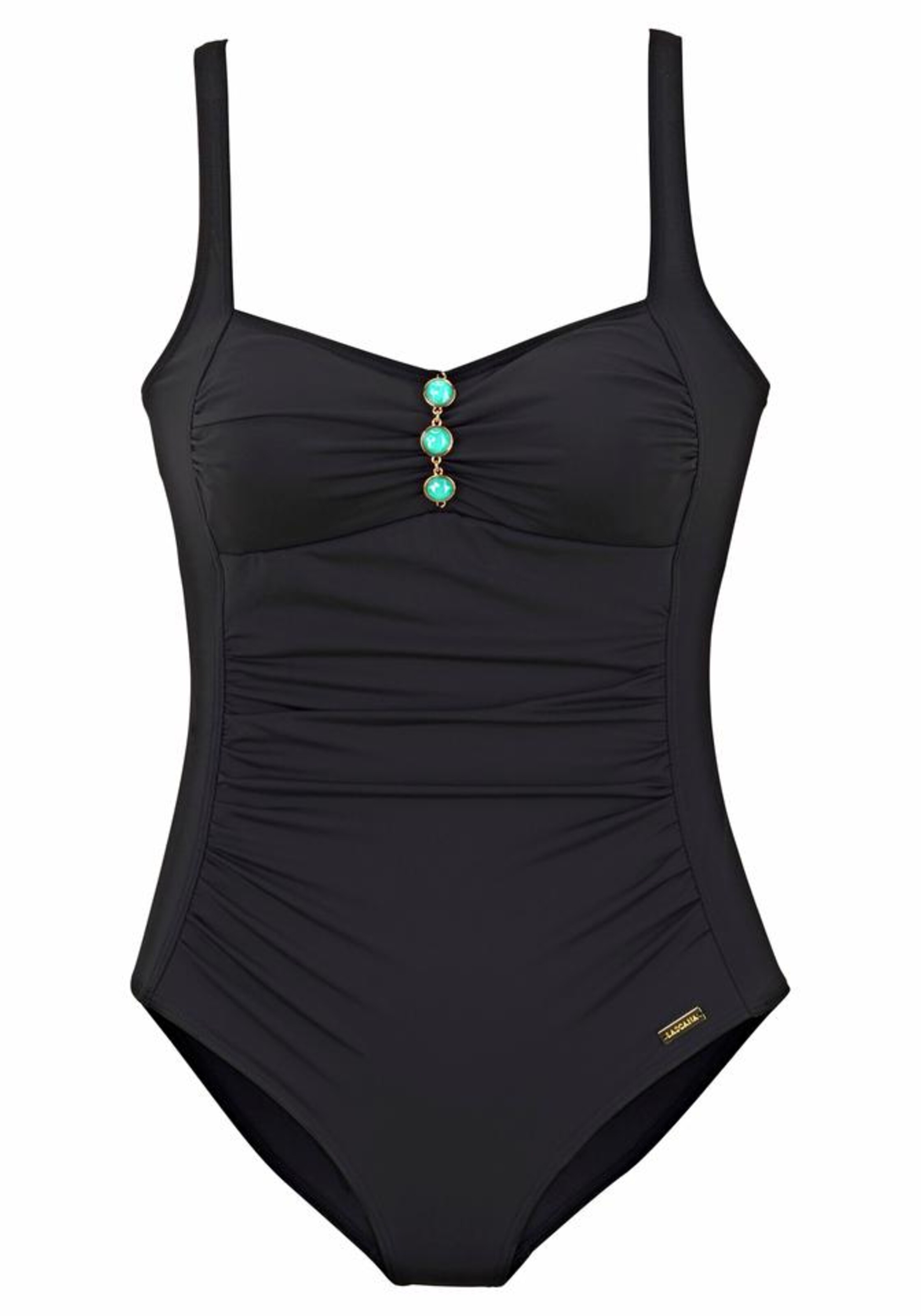 LASCANA - Badeanzug mit wattierten Cups in schwarz