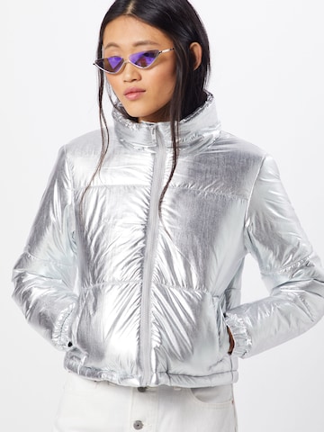 Urban Classics Between-Season Jacket in Silver: front